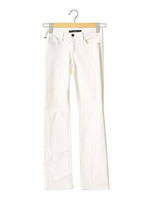Jeans coupe droite taille basse taille basse blanc JOE S femme