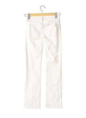 Jeans coupe droite stretch taille basse blanc JOE S femme