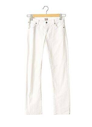 Jeans coupe droite stretch taille basse blanc CITIZENS OF HUMANITY femme