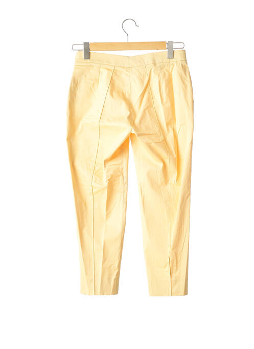 Pantalon 7/8 taille haute taille haute jaune GEORGES RECH femme