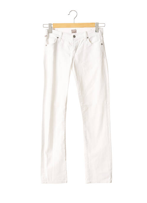 Jeans coupe droite blanc CITIZENS OF HUMANITY pour femme