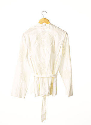 Veste casual col tailleur beige DEVERNOIS femme