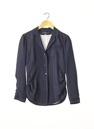 Blazer poignets boutonnés bleu ROBERT MERLOZ femme