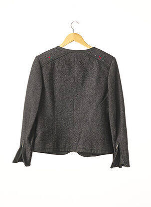 Veste chic fermeture boutonnée sur le devant noir SYM femme