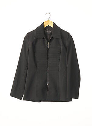 Veste chic tissage crêpe noir VALÉRIE KARETTA femme