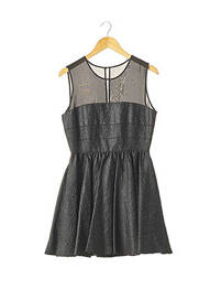 Robe courte sans manche sans manche noir RACHEL ZOE femme