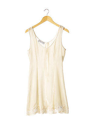 Robe mi-longue sans manche sans manche beige FANNY LIAUTARD femme