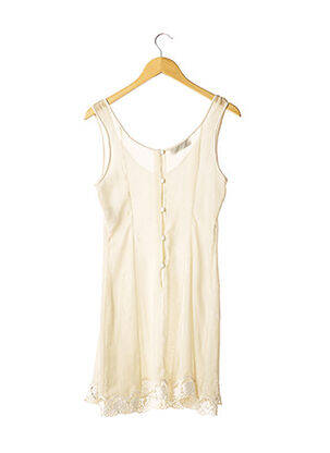 Robe mi-longue sans manche sans manche beige FANNY LIAUTARD femme
