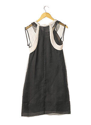 Robe mi-longue manches courtes manches courtes noir RUE DU MAIL femme