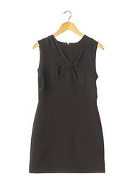 Robe courte sans manche sans manche noir AVC femme