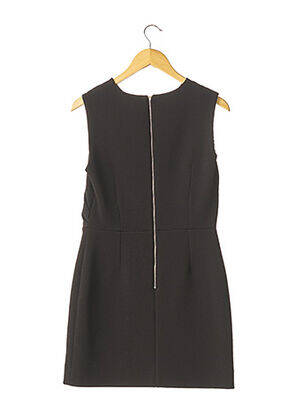 Robe courte sans manche sans manche noir AVC femme