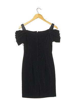 Robe courte fermeture zippée au dos fines bretelles noir ANELLA femme