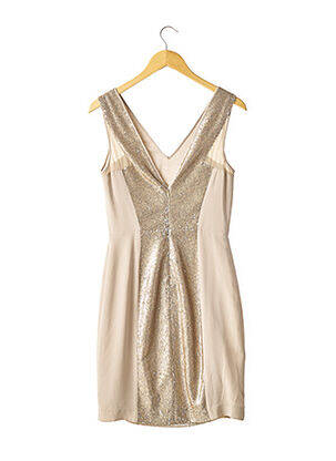 Robe mi-longue sans manche sans manche beige NICOLE MILLER femme