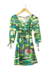 Robe courte vert GALLIANO pour femme seconde vue