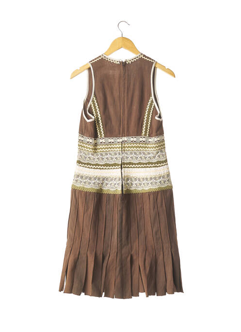 Robe mi-longue marron JEAN MARC LOTHON pour femme