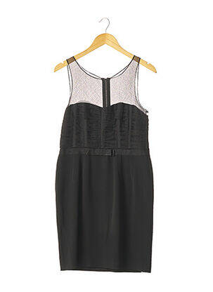 Robe mi-longue sans manche sans manche noir GEORGES RECH femme