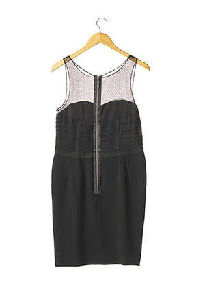 Robe mi-longue sans manche sans manche noir GEORGES RECH femme