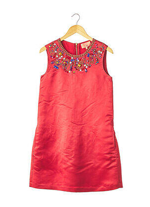 Robe mi-longue sans manche sans manche rouge MANOUSH femme
