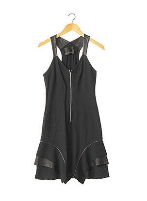 Robe mi-longue tissage crêpe noir YIGAL AZROUEL femme