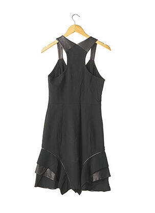 Robe mi-longue tissage crêpe noir YIGAL AZROUEL femme