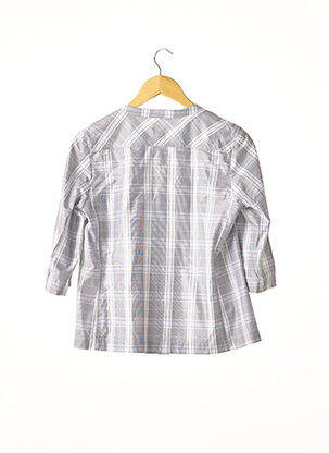 Chemisier coupe droite manches longues gris D.SPORT femme