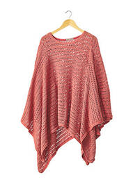 Pull col rond manches longues rouge MARYSE CEPIERE femme