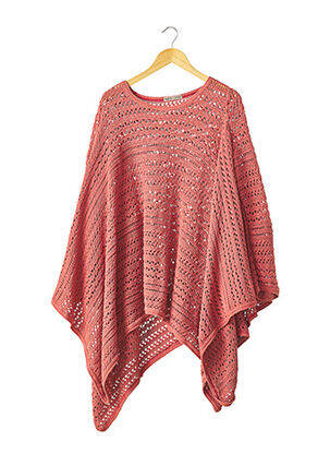 Pull col rond manches longues rouge MARYSE CEPIERE femme