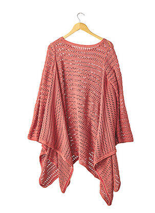 Pull col rond manches longues rouge MARYSE CEPIERE femme