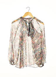 Blouse légère et transparente manches longues noir HANNE BLOCH femme