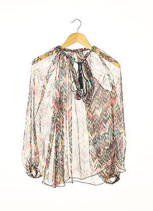 Blouse légère et transparente manches longues noir HANNE BLOCH femme