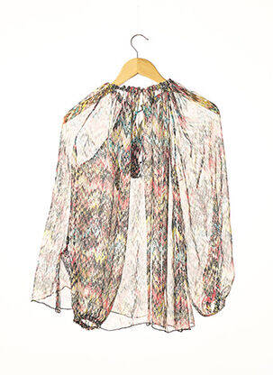 Blouse légère et transparente manches longues noir HANNE BLOCH femme