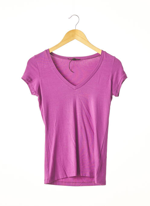 T-shirt violet APOSTROPHE pour femme