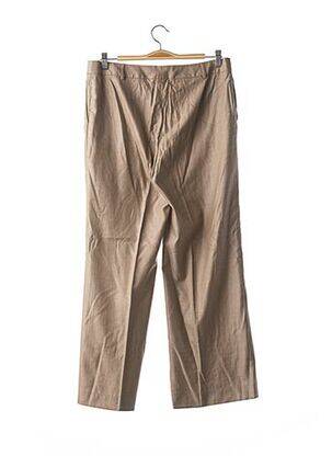 Pantalon droit coupe droite beige A-K-R-I-S femme