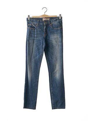 Jeans coupe slim slim taille basse bleu GALLIANO femme