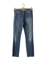 Jeans coupe slim slim taille basse bleu GALLIANO femme