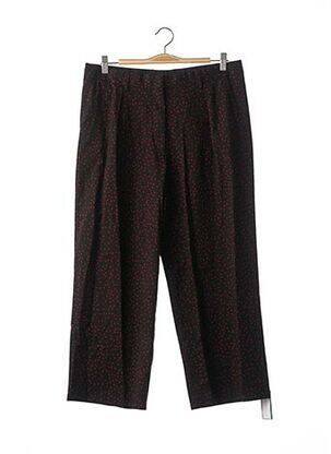 Pantalon droit fermeture zippée sous rabat avec crochet taille normale noir DRIES VAN NOTEN femme