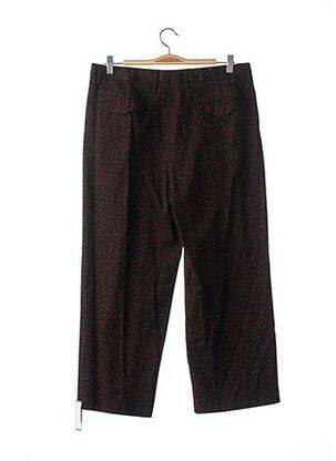 Pantalon droit fermeture zippée sous rabat avec crochet taille normale noir DRIES VAN NOTEN femme