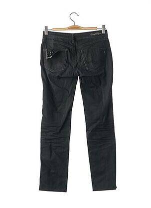 Jeans coupe slim broderie rivets taille basse bleu REPLAY femme