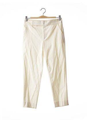 Pantalon 7/8 coupe cigarette taille basse beige RALPH LAUREN femme