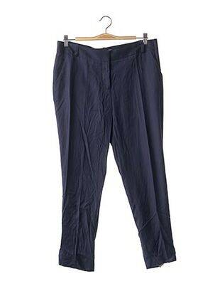Pantalon 7/8 coupe cigarette taille basse bleu DIANE VON FURSTENBERG femme