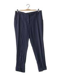 Pantalon 7/8 coupe cigarette taille basse bleu DIANE VON FURSTENBERG femme