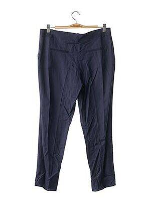 Pantalon 7/8 coupe cigarette taille basse bleu DIANE VON FURSTENBERG femme