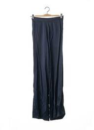 Pantalon droit taille haute taille haute bleu RITMO DI PERLA femme