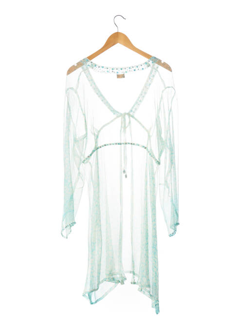 Gilet manches longues bleu VICTORIA pour femme