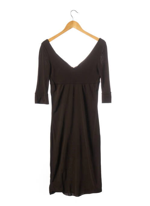 Robe mi-longue marron DIANE VON FURSTENBERG pour femme