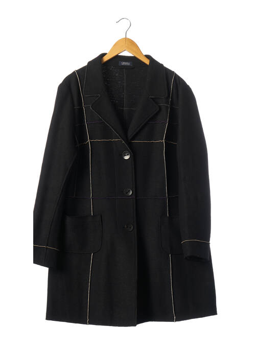 Manteau long noir ORWELL pour femme