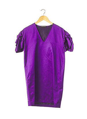 Robe courte manches courtes manches courtes violet HAMISHMORROW femme