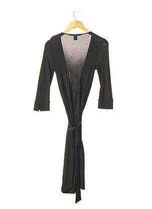 Robe mi-longue manches longues manches longues noir DIANE VON FURSTENBERG femme