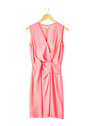 Robe mi-longue sans manche sans manche rose DIANE VON FURSTENBERG femme