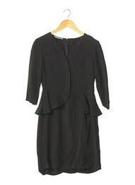 Robe courte manches longues manches longues noir ALBERTA FERRETTI femme